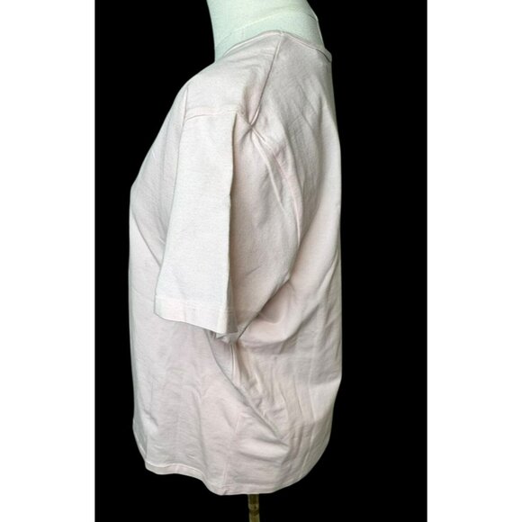 Marsh Landing Petites Light Pink Crew Neck Cotton T-Shirt Size PL - Picture 2 of 7